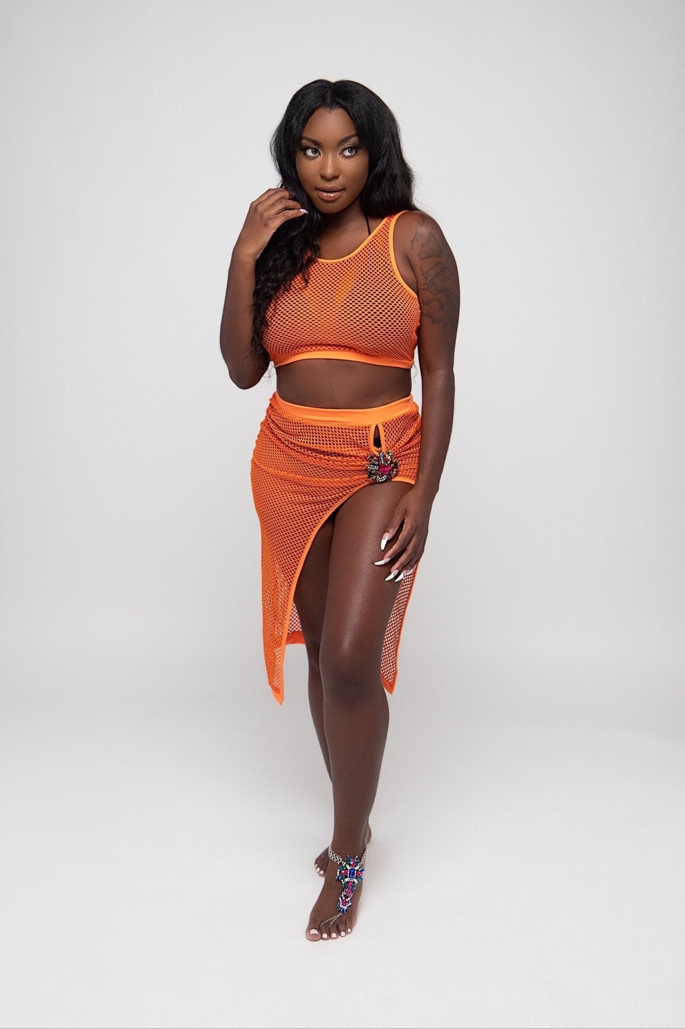 "ORANGE YOU READY" 2PC COVER UP - Yacht Club Access