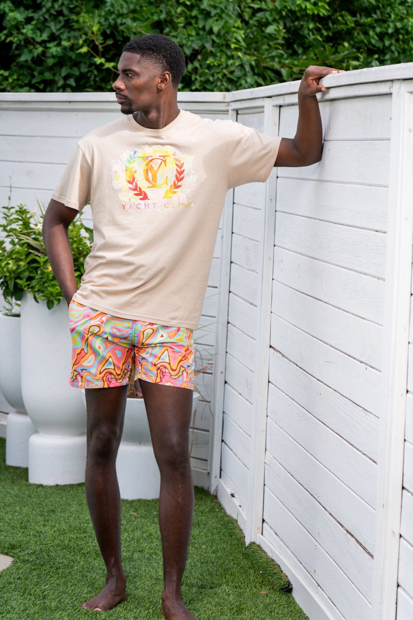 "PSYCHO" Swim Trunks - Yacht Club Access